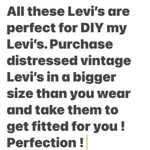 DIY Levi’s Vintage look